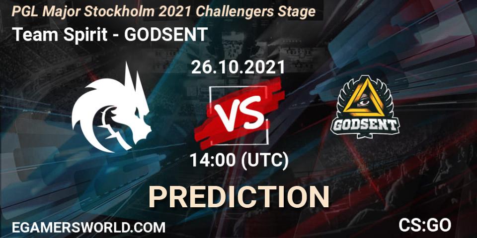 Team Spirit - GODSENT: Maç tahminleri. 26.10.2021 at 14:15, Counter-Strike (CS2), PGL Major Stockholm 2021 Challengers Stage