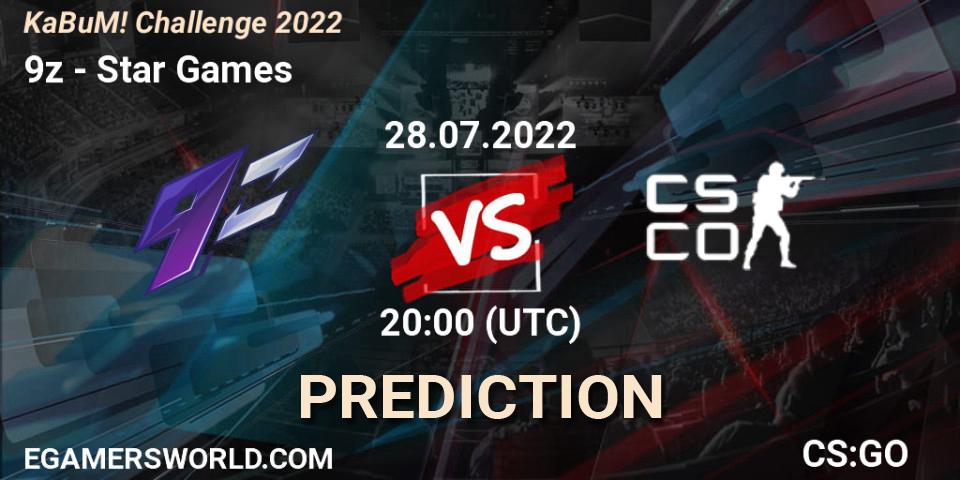 9z - Star Games: Maç tahminleri. 28.07.2022 at 20:00, Counter-Strike (CS2), KaBuM! Challenge 2022