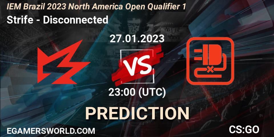 Strife - Disconnected: Maç tahminleri. 27.01.23, CS2 (CS:GO), IEM Brazil Rio 2023 North America Open Qualifier 1