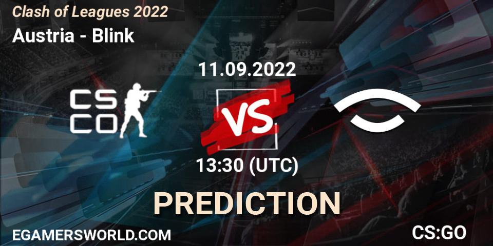 Austria - Blink: Maç tahminleri. 11.09.2022 at 13:30, Counter-Strike (CS2), Clash of Leagues 2022