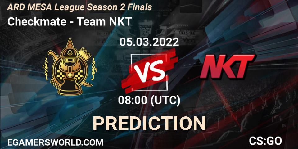 Checkmate - Team NKT: Maç tahminleri. 05.03.2022 at 12:40, Counter-Strike (CS2), ARD MESA League Season 2 Finals