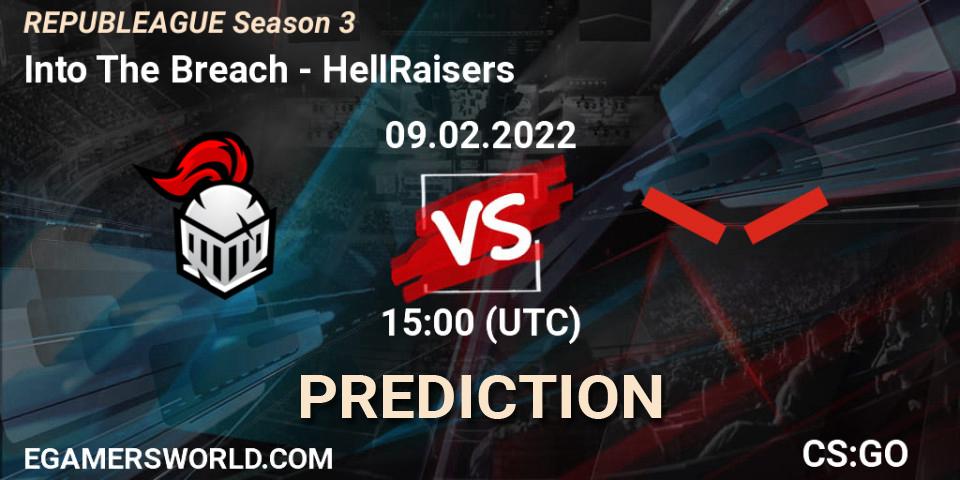 Into The Breach - HellRaisers: Maç tahminleri. 09.02.22, CS2 (CS:GO), REPUBLEAGUE Season 3 Europe Open Qualifier 1