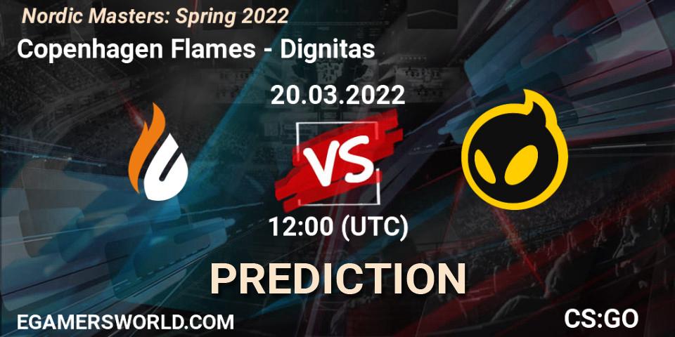 Copenhagen Flames - Dignitas: Maç tahminleri. 20.03.22, CS2 (CS:GO), Nordic Masters: Spring 2022