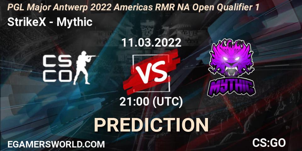 StrikeX - Mythic: Maç tahminleri. 11.03.2022 at 21:05, Counter-Strike (CS2), PGL Major Antwerp 2022 Americas RMR NA Open Qualifier 1