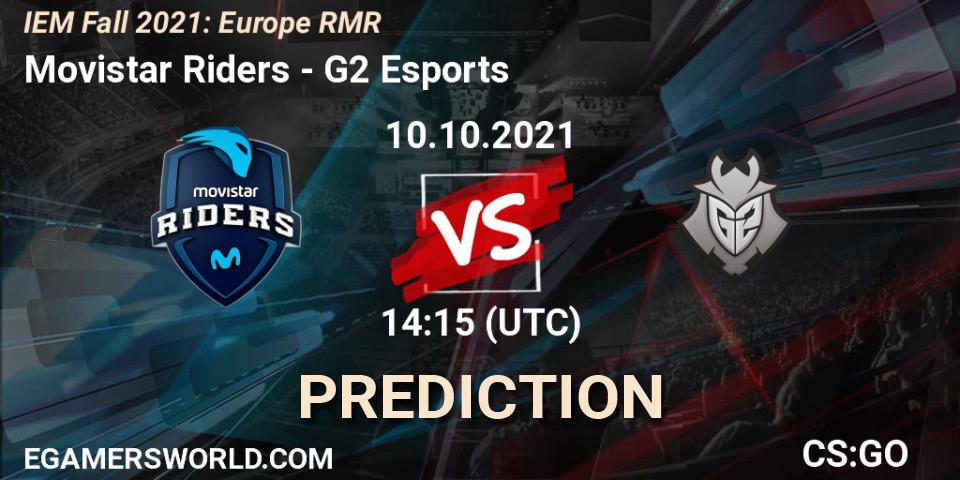Movistar Riders - G2 Esports: Maç tahminleri. 10.10.2021 at 15:20, Counter-Strike (CS2), IEM Fall 2021: Europe RMR