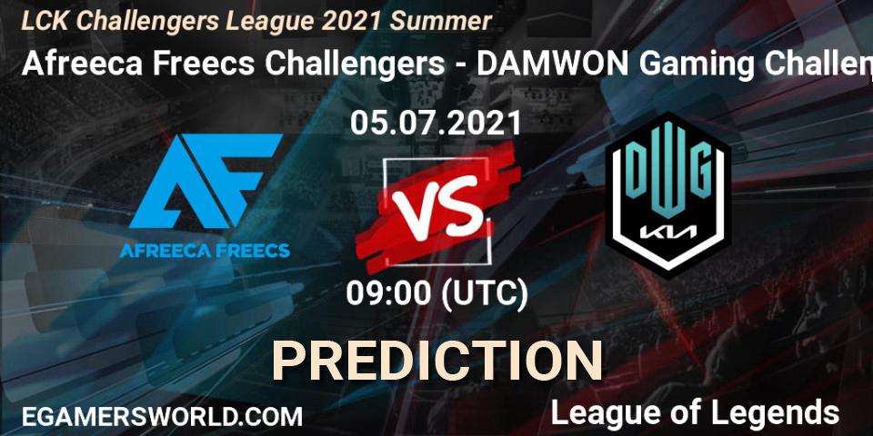 Afreeca Freecs Challengers - DAMWON Gaming Challengers: Maç tahminleri. 05.07.2021 at 09:00, LoL, LCK Challengers League 2021 Summer