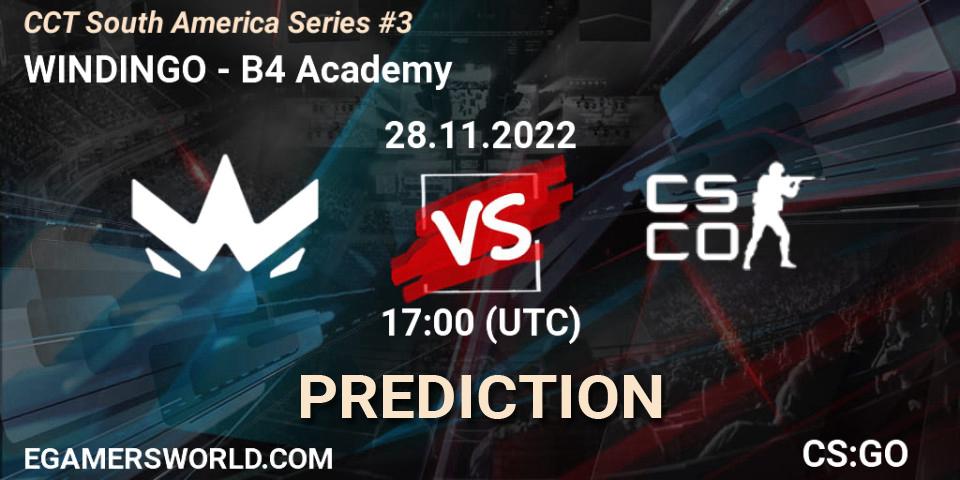 WINDINGO - B4 Academy: Maç tahminleri. 28.11.22, CS2 (CS:GO), CCT South America Series #3