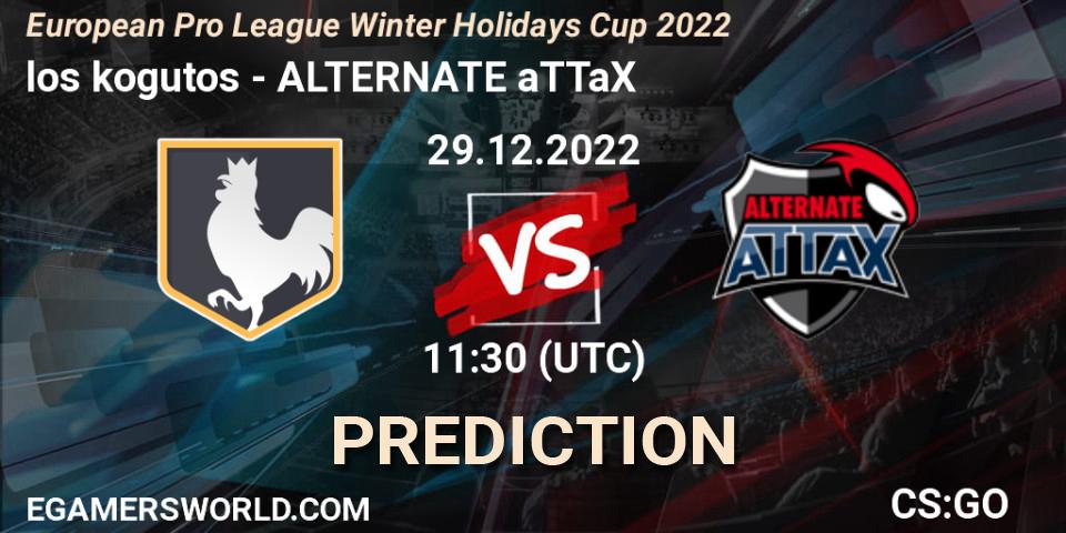los kogutos - ALTERNATE aTTaX: Maç tahminleri. 29.12.22, CS2 (CS:GO), European Pro League Winter Holidays Cup 2022