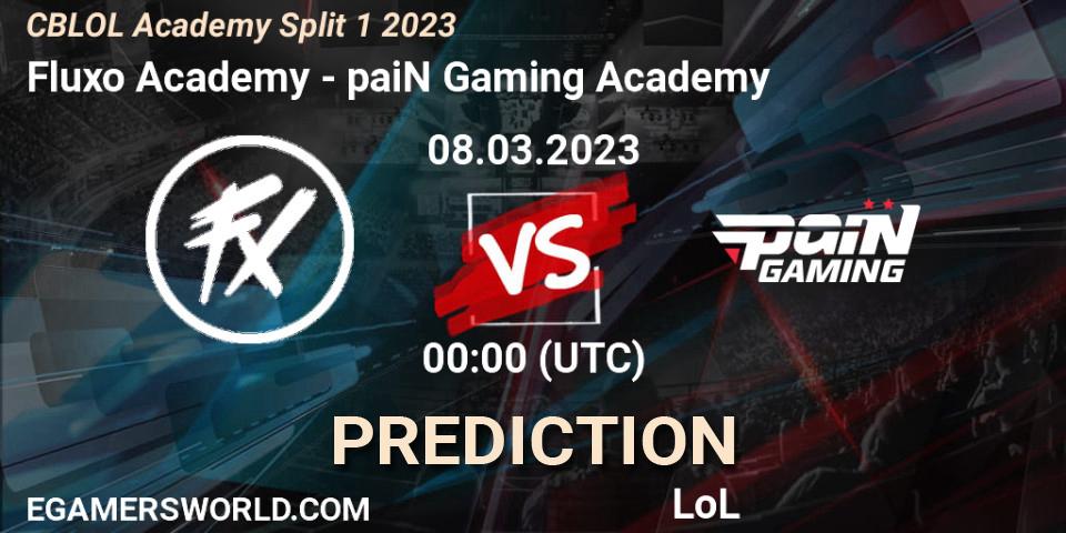 Fluxo Academy - paiN Gaming Academy: Maç tahminleri. 08.03.2023 at 00:00, LoL, CBLOL Academy Split 1 2023