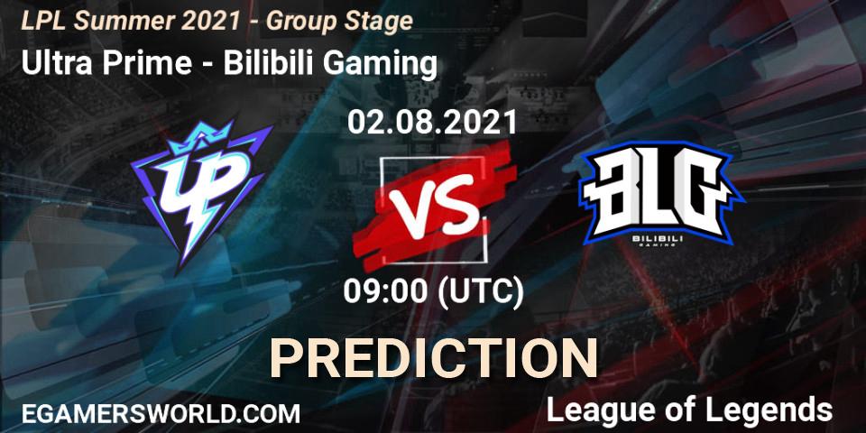 Ultra Prime - Bilibili Gaming: Maç tahminleri. 02.08.2021 at 09:00, LoL, LPL Summer 2021 - Group Stage