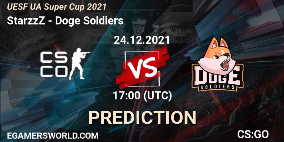 StarzzZ - Doge Soldiers: Maç tahminleri. 24.12.2021 at 18:00, Counter-Strike (CS2), UESF Ukrainian Super Cup 2021