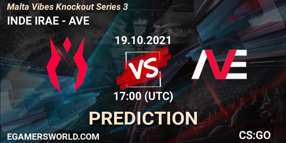 INDE IRAE - AVE: Maç tahminleri. 19.10.2021 at 17:00, Counter-Strike (CS2), Malta Vibes Knockout Series 3
