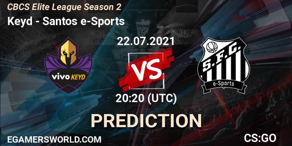 Keyd - Santos e-Sports: Maç tahminleri. 22.07.2021 at 20:20, Counter-Strike (CS2), CBCS Elite League Season 2