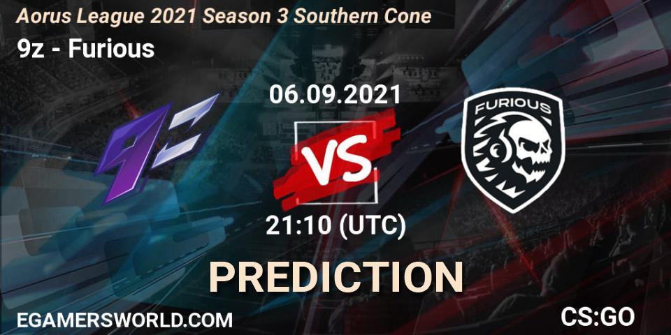 9z - Furious: Maç tahminleri. 06.09.2021 at 21:10, Counter-Strike (CS2), Aorus League 2021 Season 3 Southern Cone