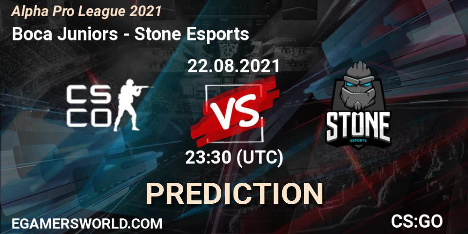 Boca Juniors - Stone Esports: Maç tahminleri. 24.08.2021 at 19:00, Counter-Strike (CS2), Alpha Pro League 2021