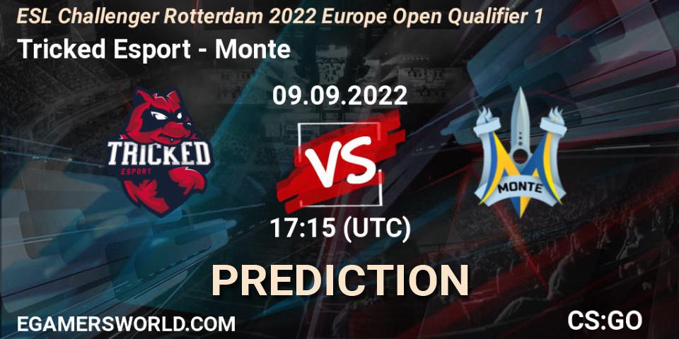 Tricked Esport - Monte: Maç tahminleri. 09.09.2022 at 17:15, Counter-Strike (CS2), ESL Challenger Rotterdam 2022 Europe Open Qualifier 1
