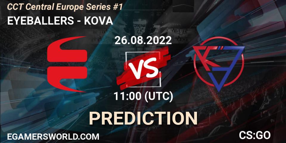 EYEBALLERS - KOVA: Maç tahminleri. 26.08.2022 at 11:00, Counter-Strike (CS2), CCT Central Europe Series #1
