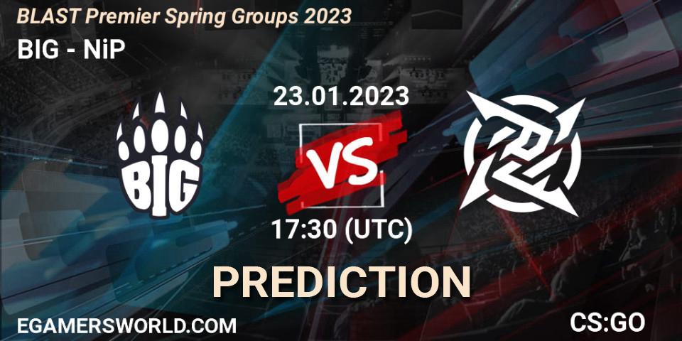 BIG - NiP: Maç tahminleri. 23.01.23, CS2 (CS:GO), BLAST Premier Spring Groups 2023