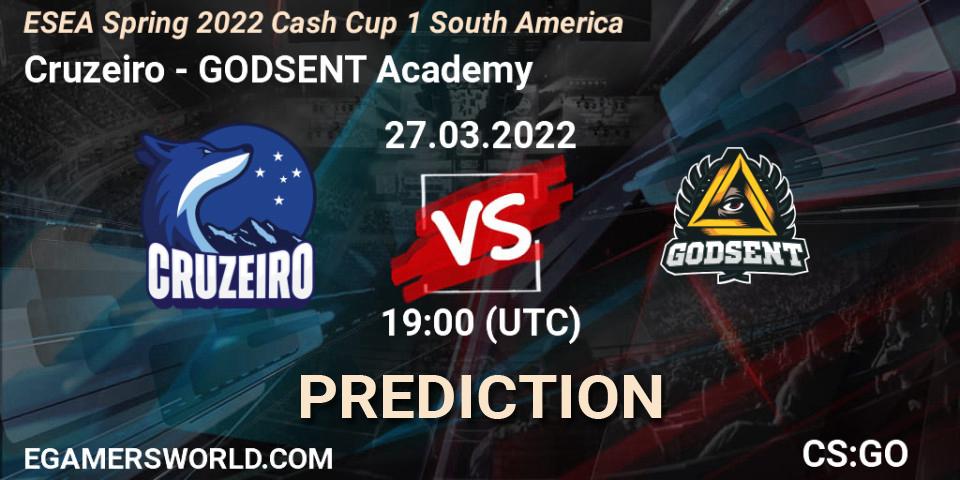 Cruzeiro - GODSENT Academy: Maç tahminleri. 27.03.2022 at 19:00, Counter-Strike (CS2), ESEA Spring 2022 Cash Cup 1 South America