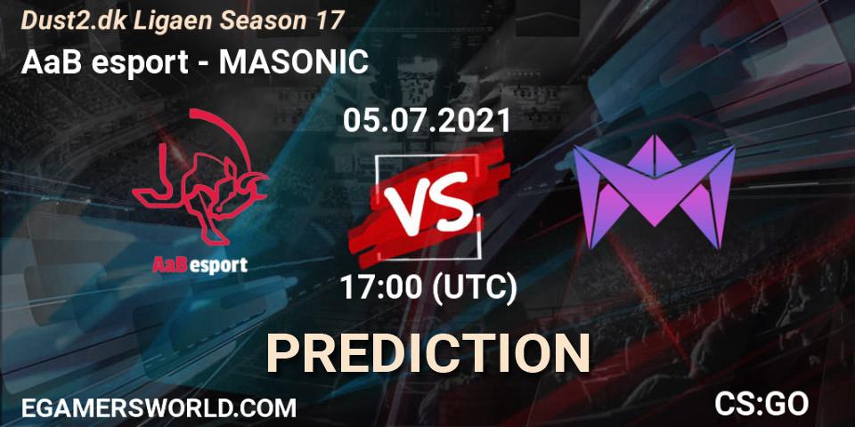 AaB esport - MASONIC: Maç tahminleri. 05.07.2021 at 17:00, Counter-Strike (CS2), Dust2.dk Ligaen Season 17