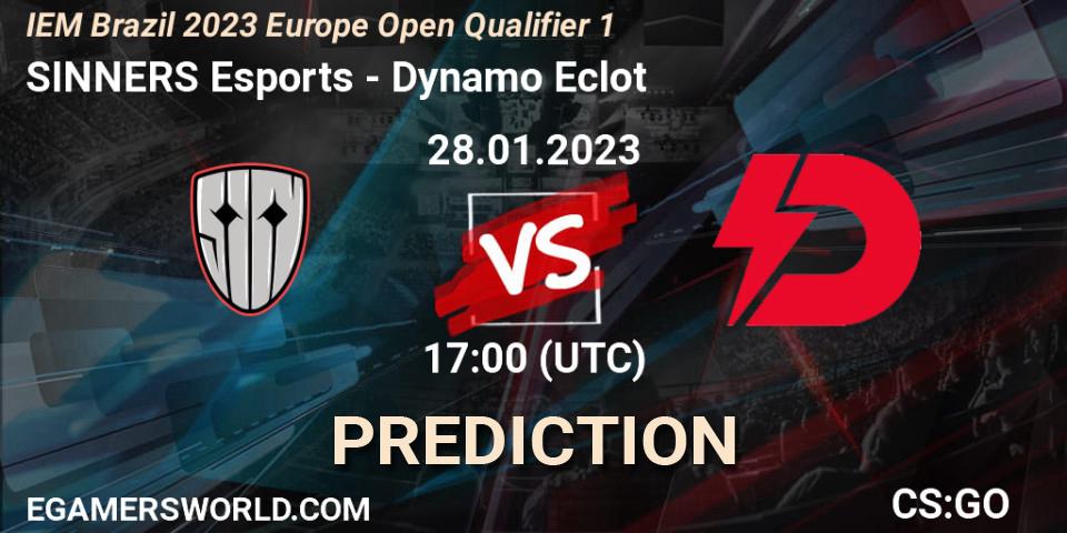 SINNERS Esports - Dynamo Eclot: Maç tahminleri. 28.01.23, CS2 (CS:GO), IEM Brazil Rio 2023 Europe Open Qualifier 1
