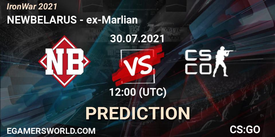 NEWBELARUS - ex-Marlian: Maç tahminleri. 30.07.2021 at 12:30, Counter-Strike (CS2), IronWar