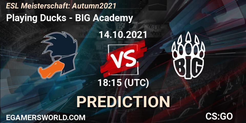 Playing Ducks - BIG Academy: Maç tahminleri. 14.10.21, CS2 (CS:GO), ESL Meisterschaft: Autumn 2021