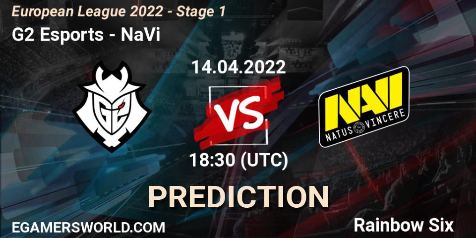 G2 Esports - NaVi: Maç tahminleri. 14.04.2022 at 21:00, Rainbow Six, European League 2022 - Stage 1