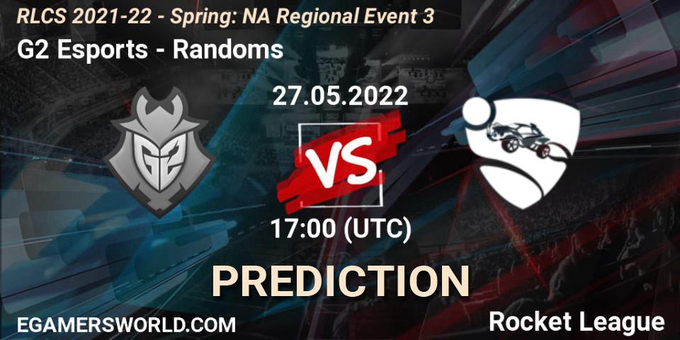 G2 Esports - Randoms: Maç tahminleri. 27.05.2022 at 17:00, Rocket League, RLCS 2021-22 - Spring: NA Regional Event 3