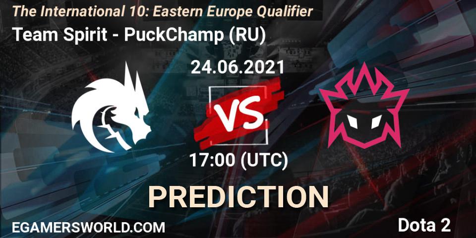 Team Spirit - PuckChamp (RU): Maç tahminleri. 24.06.2021 at 18:05, Dota 2, The International 10: Eastern Europe Qualifier