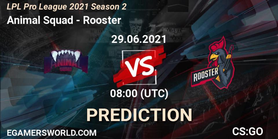 Animal Squad - Rooster: Maç tahminleri. 29.06.2021 at 08:00, Counter-Strike (CS2), LPL Pro League 2021 Season 2