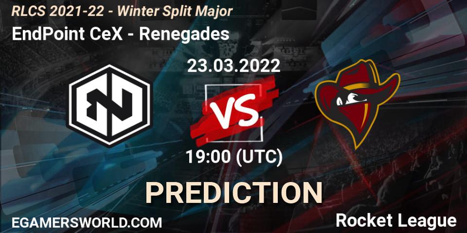 EndPoint CeX - Renegades: Maç tahminleri. 23.03.2022 at 19:00, Rocket League, RLCS 2021-22 - Winter Split Major