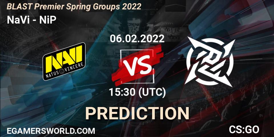 NaVi - NiP: Maç tahminleri. 06.02.2022 at 14:20, Counter-Strike (CS2), BLAST Premier Spring Groups 2022