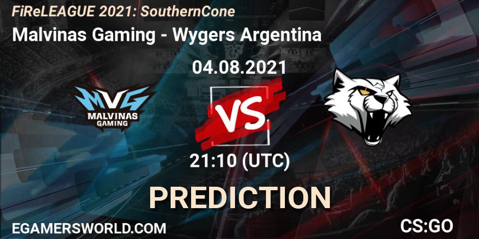 Malvinas Gaming - Wygers Argentina: Maç tahminleri. 04.08.2021 at 21:10, Counter-Strike (CS2), FiReLEAGUE 2021: Southern Cone