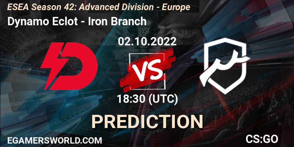 Dynamo Eclot - Iron Branch: Maç tahminleri. 02.10.2022 at 16:10, Counter-Strike (CS2), ESEA Season 42: Advanced Division - Europe