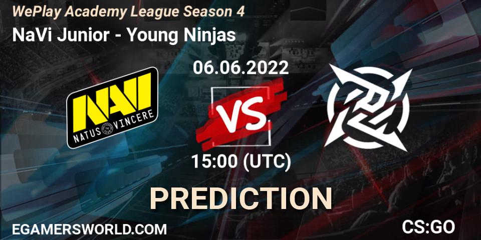 NaVi Junior - Young Ninjas: Maç tahminleri. 06.06.2022 at 18:20, Counter-Strike (CS2), WePlay Academy League Season 4