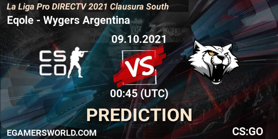 Eqole - Wygers Argentina: Maç tahminleri. 09.10.2021 at 00:20, Counter-Strike (CS2), La Liga Season 4: Sur Pro Division - Clausura