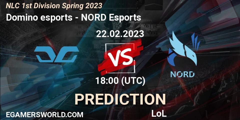 Domino esports - NORD Esports: Maç tahminleri. 22.02.23, LoL, NLC 1st Division Spring 2023