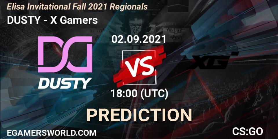 DUSTY - X Gamers: Maç tahminleri. 02.09.2021 at 18:10, Counter-Strike (CS2), Elisa Invitational Fall 2021 Regionals
