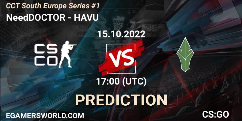 NeedDOCTOR - HAVU: Maç tahminleri. 15.10.2022 at 17:00, Counter-Strike (CS2), CCT South Europe Series #1