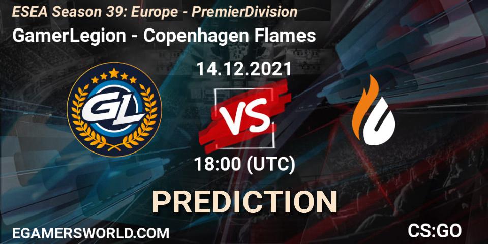 GamerLegion - Copenhagen Flames: Maç tahminleri. 14.12.2021 at 18:00, Counter-Strike (CS2), ESEA Season 39: Europe - Premier Division