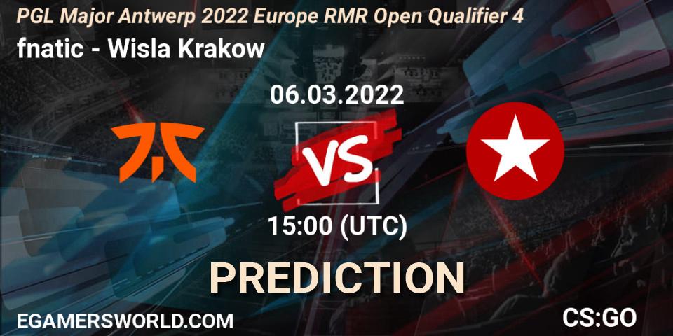 fnatic - Wisla Krakow: Maç tahminleri. 06.03.2022 at 15:05, Counter-Strike (CS2), PGL Major Antwerp 2022 Europe RMR Open Qualifier 4