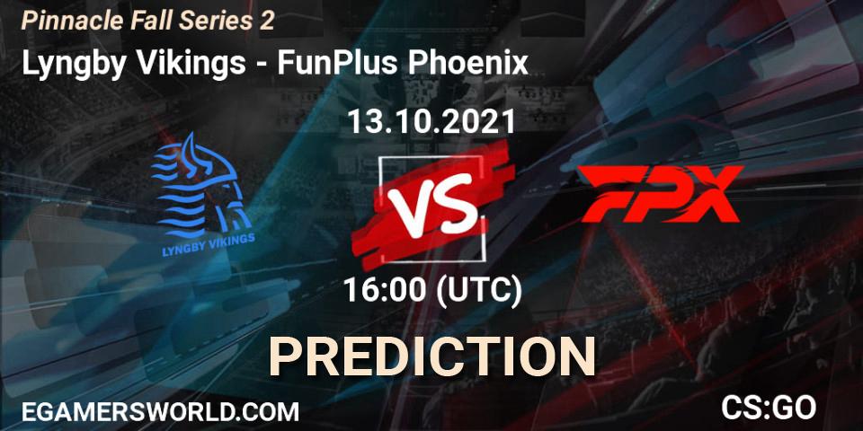 Lyngby Vikings - FunPlus Phoenix: Maç tahminleri. 13.10.2021 at 16:30, Counter-Strike (CS2), Pinnacle Fall Series #2