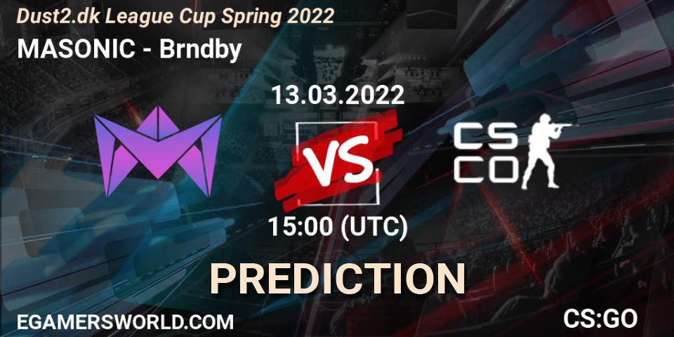 MASONIC - Brøndby eSport: Maç tahminleri. 13.03.2022 at 15:00, Counter-Strike (CS2), Dust2.dk Liga Cup 2022