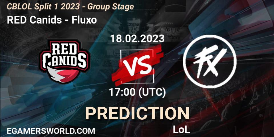 RED Canids - Fluxo: Maç tahminleri. 18.02.2023 at 17:15, LoL, CBLOL Split 1 2023 - Group Stage