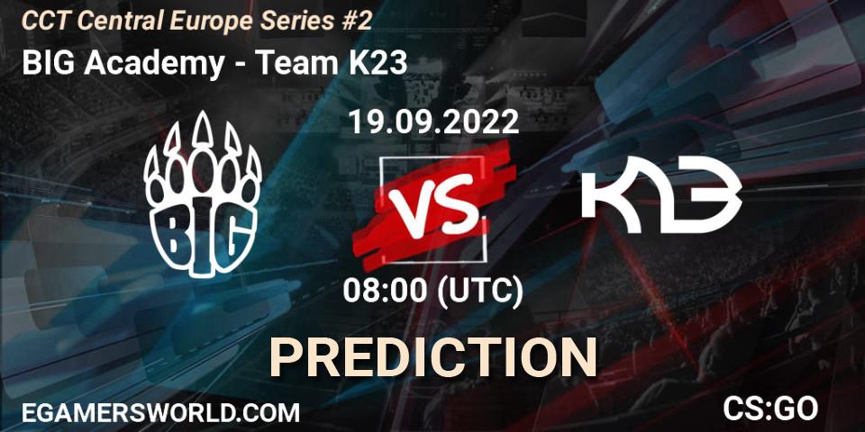BIG Academy - Team K23: Maç tahminleri. 19.09.2022 at 08:00, Counter-Strike (CS2), CCT Central Europe Series #2