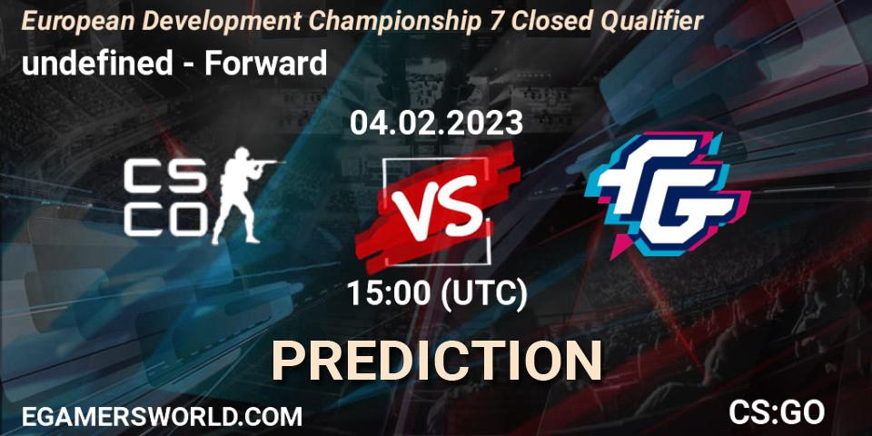 undefined - Forward: Maç tahminleri. 04.02.23, CS2 (CS:GO), European Development Championship 7 Closed Qualifier