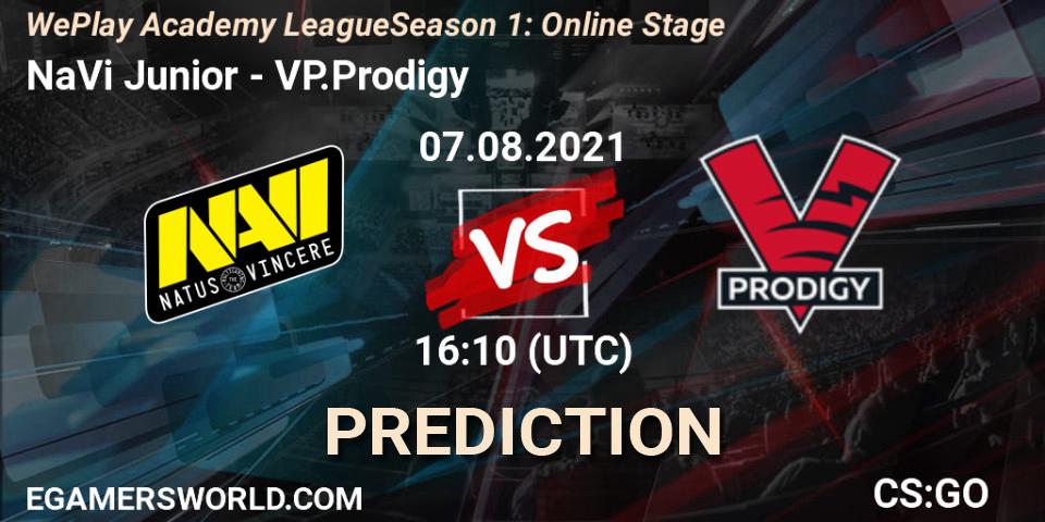 NaVi Junior - VP.Prodigy: Maç tahminleri. 07.08.2021 at 16:10, Counter-Strike (CS2), WePlay Academy League Season 1: Online Stage
