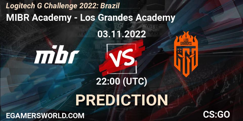 MIBR Academy - Los Grandes Academy: Maç tahminleri. 03.11.2022 at 22:00, Counter-Strike (CS2), Logitech G Challenge 2022: Brazil