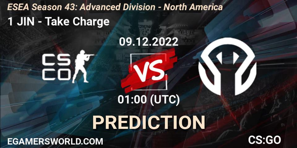 1 JIN - Take Charge: Maç tahminleri. 09.12.22, CS2 (CS:GO), ESEA Season 43: Advanced Division - North America